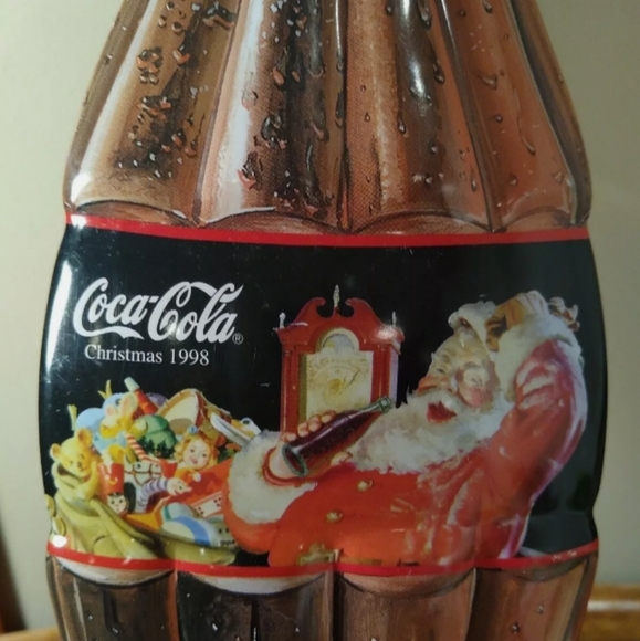 LARGE HINGED COCA COLA BOTTLE SHAPED, CHRISTMAS TI - Picture 3 of 10